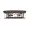 Z-Lite Clarion 4 Light Flush Mount, Bronze & Inner Clear Water & Outer Clear 493F4-BRZ - alternate 5
